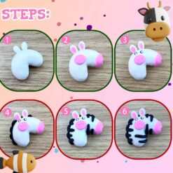 Set plastilina inteligenta Polimer Clay - 24 culori