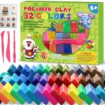 Set plastilina inteligenta Polimer Clay - 32 culori