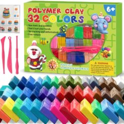 Set plastilina inteligenta Polimer Clay - 32 culori