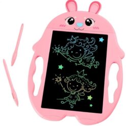 Tableta grafica pentru scris si desenat, 23 cm, Iepuras Roz