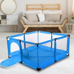 Tarc de joaca pentru copii,126cm x 126 cm, Albastru 01