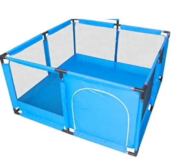 Tarc de joaca pentru copii,126cm x 126 cm, Albastru