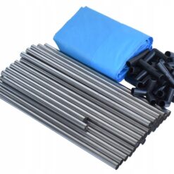 Tarc de joaca pentru copii,126cm x 126 cm si 50 bile colorate, Roz