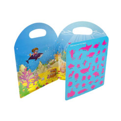 Carte cu 33 stickere reutilizabile - Lumea din ocean, 3 ani+