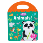 Carte cu 36 stickere reutilizabile - Animale, 3 ani+