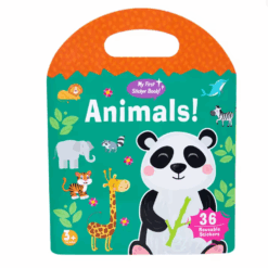 Carte cu 36 stickere reutilizabile - Animale, 3 ani+