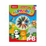 Carte de colorat cu 12 creioane incluse - Alfabet, 3 ani+