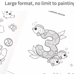 Carte de colorat cu 12 creioane incluse - Alfabet, 3 ani+