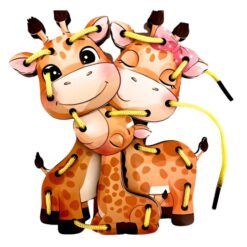 Joc de șnuruit, Girafa, 3 ani, 14 cm 01