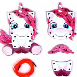 Joc de șnuruit, Unicorn, 3 ani, 14 cm 02