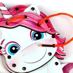Joc de șnuruit, Unicorn, 3 ani, 14 cm 02