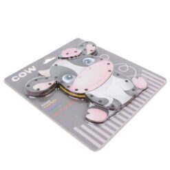 Joc de șnuruit, Vacuta, 3 ani, 14 cm 01