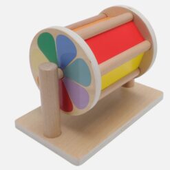 Joc de tip Montessori,Tambur cu bile, 6 luni+ 01
