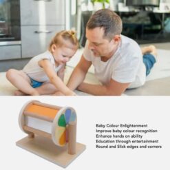 Joc de tip Montessori,Tambur cu bile, 6 luni+ 01