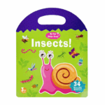 Carte cu 34 stickere reutilizabile - Insecte, 3 ani+