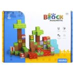 Set de constructie magnetic cu 102 de piese, 3 ani+, Minecraft