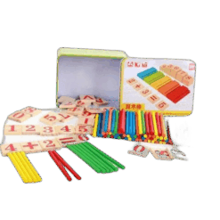 Joc educativ - Matematica si betisoare, 3 ani