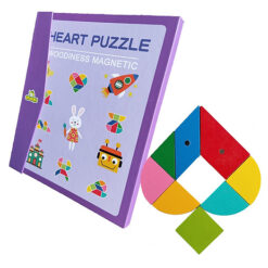 Carte magnetica, tangram cu 96 modele, 3 ani