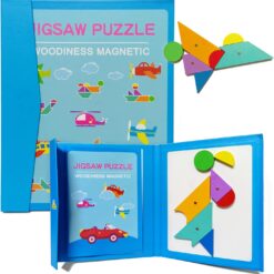 Carte magnetica, tangram cu 96 modele, 3 ani