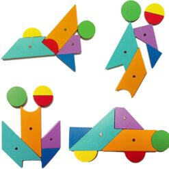 Carte magnetica, tangram cu 96 modele, 3 ani 05
