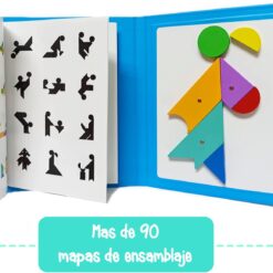 Carte magnetica, tangram cu 96 modele, 3 ani 05