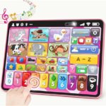 Tabletă educativă,interactivă cu sunete si muzica pentru bebelusi, FiveStar, 1 an+, ROZ